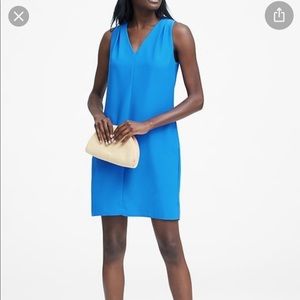 Banana republic sapphire blue sheath dress